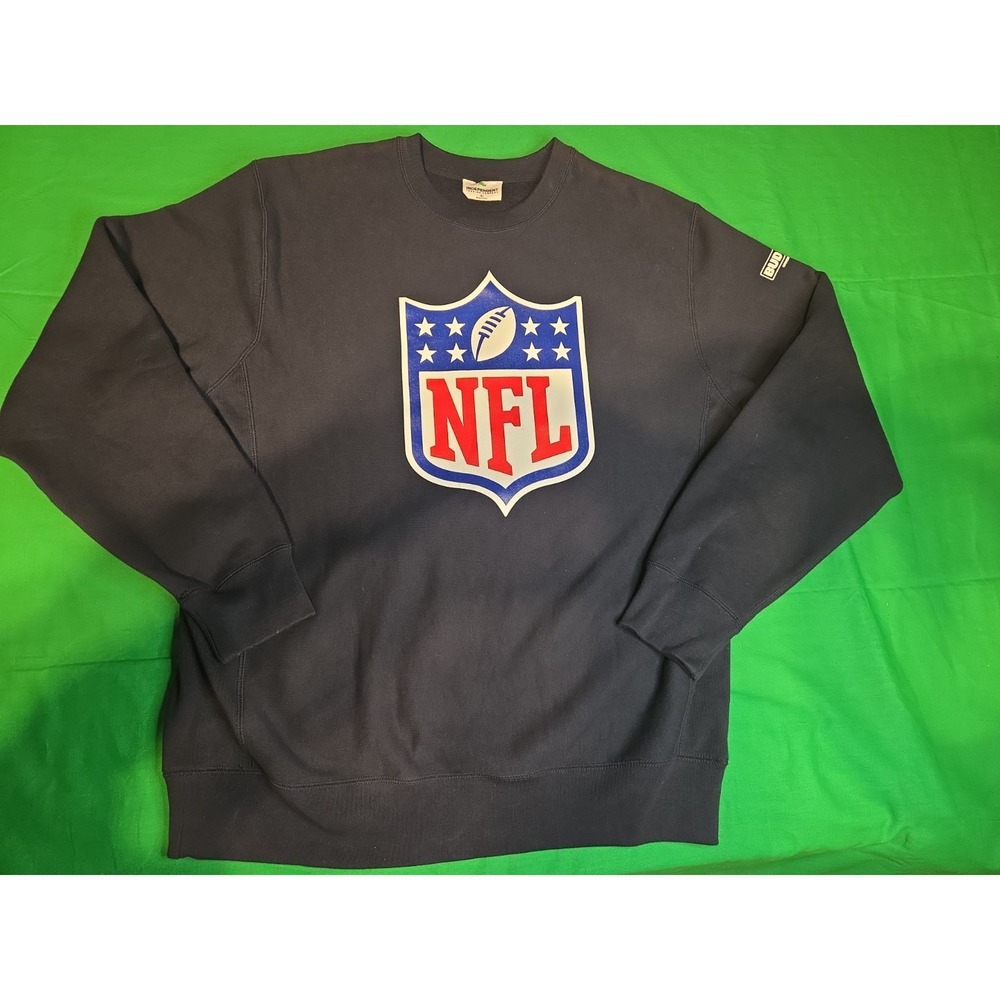 LIMITED NFL SHIELD Sweatshirt Men's XL Bud Light Patch SUPER HEAVY Generous Cut